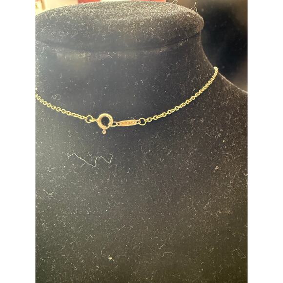 Tiffany & Co Atlas Cube Necklace*925 Sterling Silver*FULL SET*16" - Picture 2 of 5